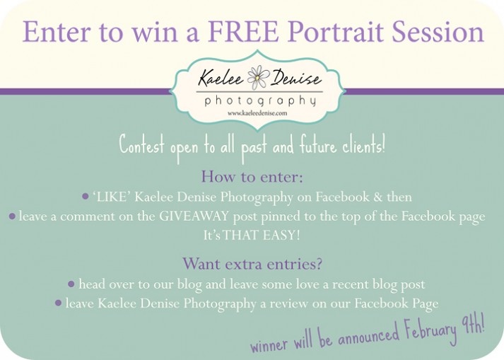 portrait sessions giveaway