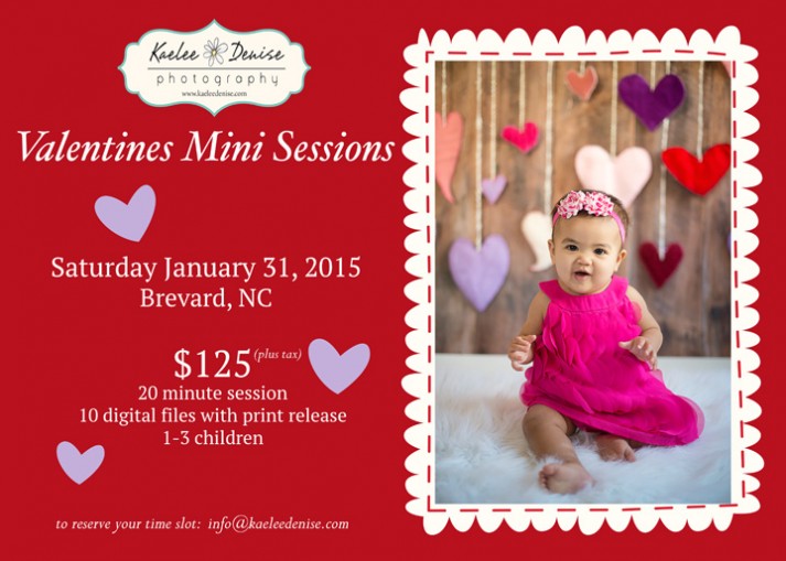 valentines mini sessions