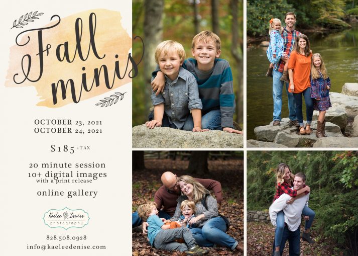 Fall mini sessions 